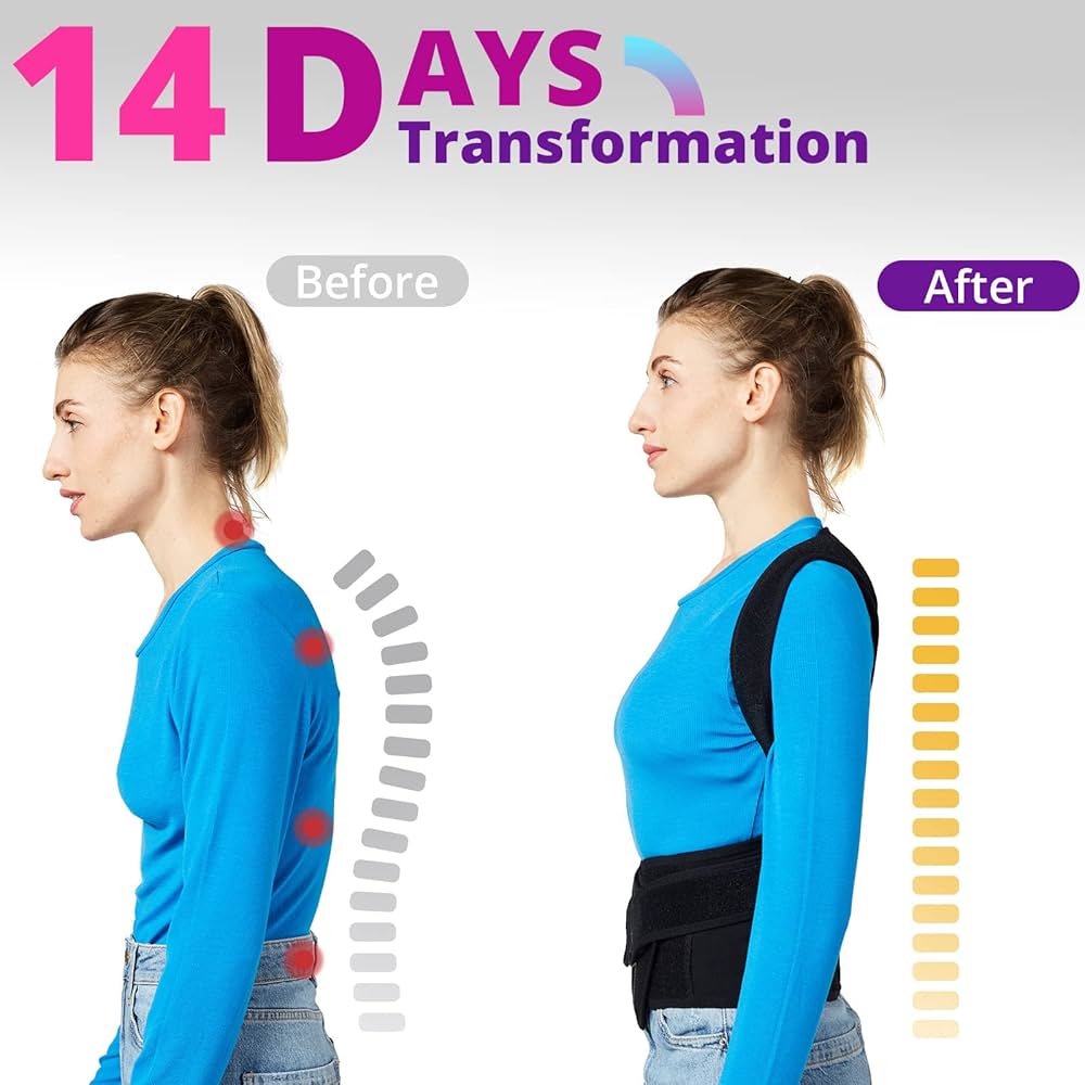 Adjustable Back Posture Corrector/ Slouching Relieve Pain Belt Women Men