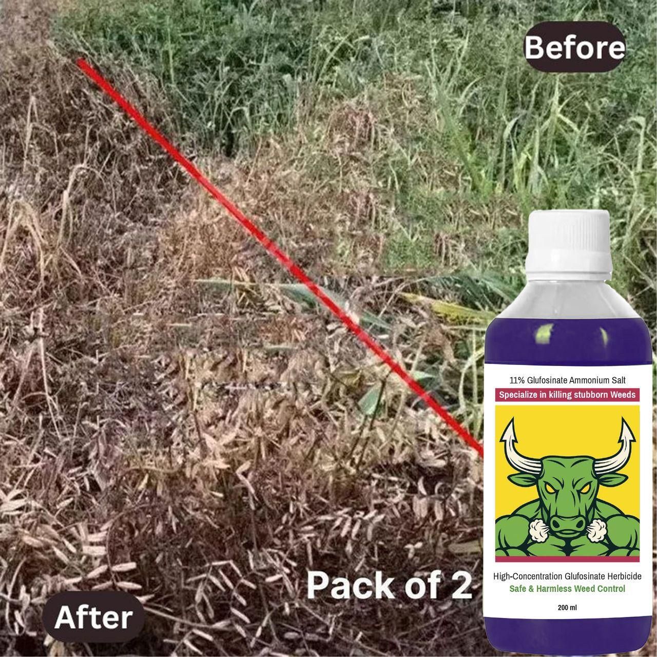 High-Concentration Glufosinate Herbicide All Crops,Organic (Pack of 3)