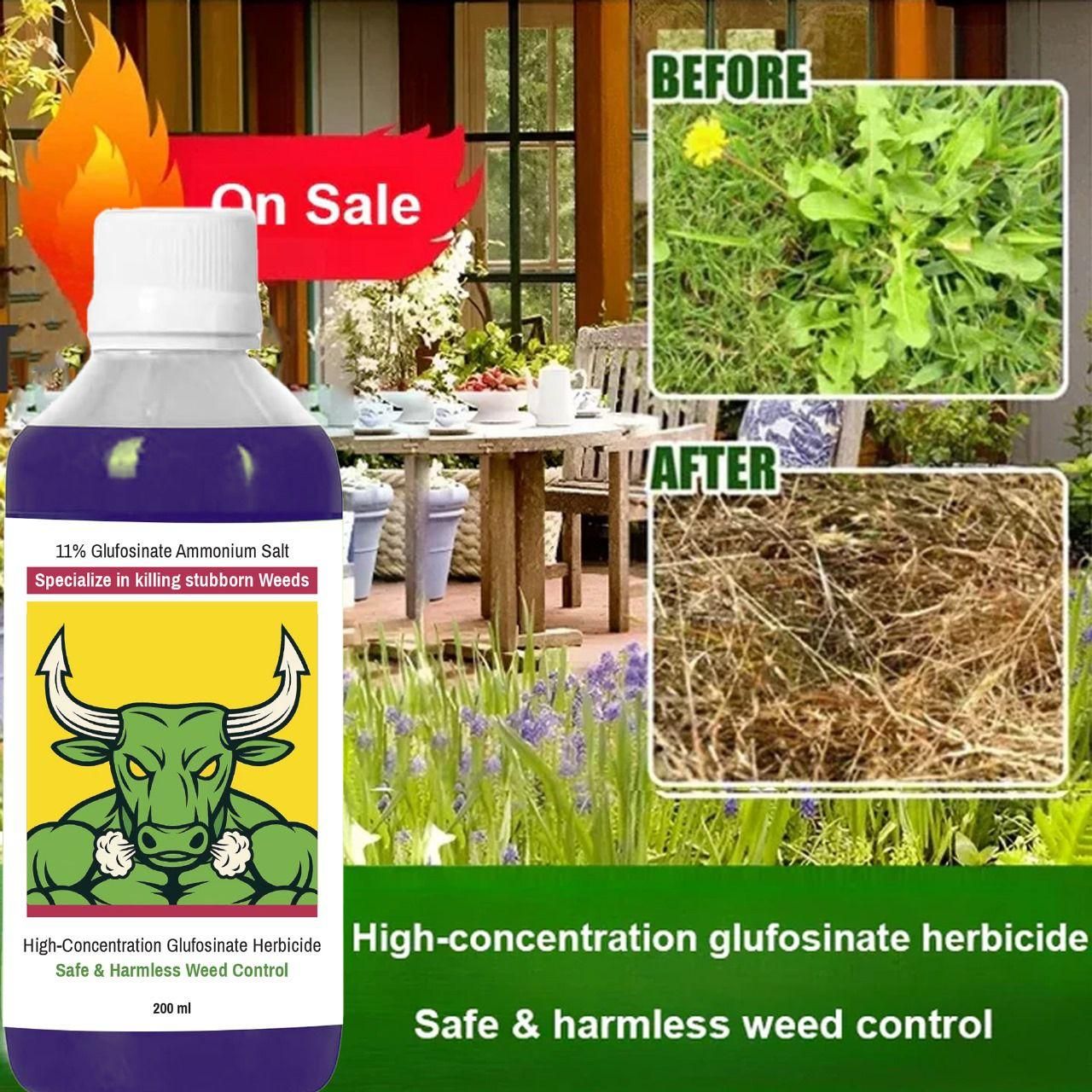 High-Concentration Glufosinate Herbicide All Crops,Organic (Pack of 3)